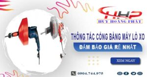 Báo giá thông tắc cống bằng máy lò xo tại Thủ Đức【Từ 199K】