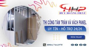 Thi công tấm trần và vách Panel tại Bình Tân -【299.OOO₫/m²】