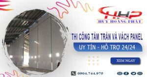 Thi công tấm trần và vách Panel tại Củ Chi -【299.OOO₫/m²】