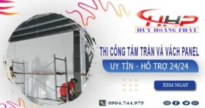 Thi công tấm trần và vách Panel tại Gò Vấp -【299.OOO₫/m²】