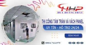 Thi công tấm trần và vách Panel tại Long An -【299.OOO₫/m²】
