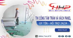 Thi công tấm trần và vách Panel tại Long Thành -【299.OOO₫/m²】