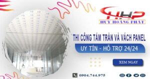 Thi công tấm trần và vách Panel tại Nhà Bè -【299.OOO₫/m²】