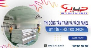 Thi công tấm trần và vách Panel tại Quận 1 -【299.OOO₫/m²】