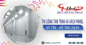 Thi công tấm trần và vách Panel tại Quận 2 -【299.OOO₫/m²】