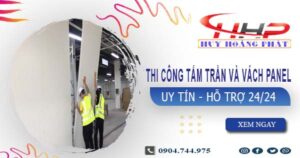 Thi công tấm trần và vách Panel tại Quận 8 -【299.OOO₫/m²】