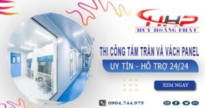 Thi công tấm trần và vách Panel tại Tân Bình -【299.OOO₫/m²】