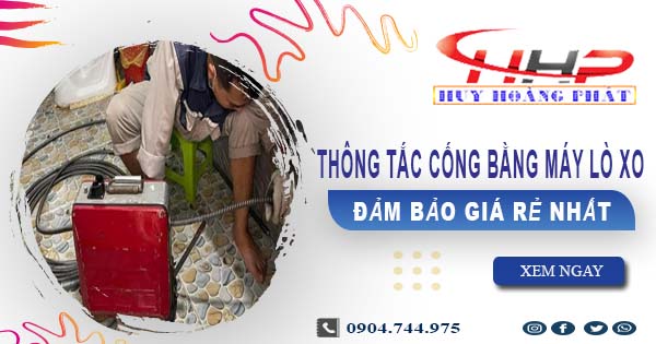 Thông tắc cống bằng máy lò xo tại huyện Thường Tín【199K】