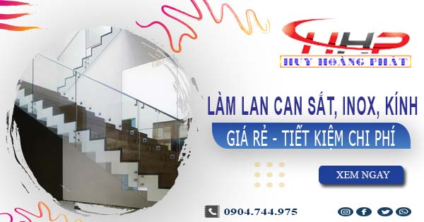 Báo giá làm lan can sắt, inox, kính tại Vũng Tàu【Ưu đãi 20%】