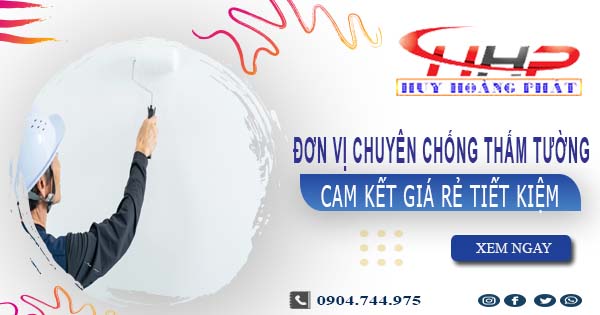 Đơn vị chuyên chống thấm tường tại Hóc Môn【Cam kết giá rẻ】