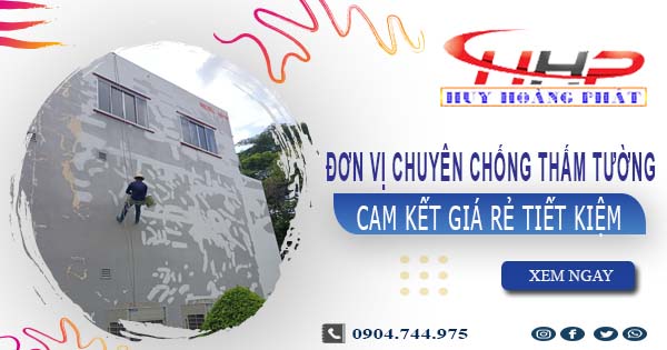 Đơn vị chuyên chống thấm tường tại Quận 1【Cam kết giá rẻ】
