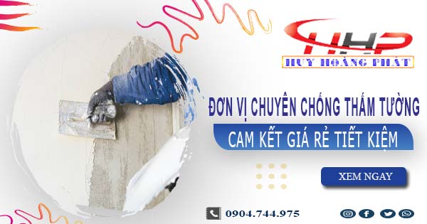 Đơn vị chuyên chống thấm tường tại Quận 9【Cam kết giá rẻ】