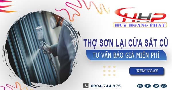 Thợ sơn lại cửa sắt cũ tại Hà Nội -【Tư vấn báo giá miễn phí】