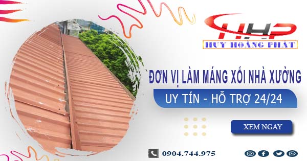 Đơn vị làm máng xối nhà xưởng tại Bà Rịa【Chỉ 199.OOO₫】