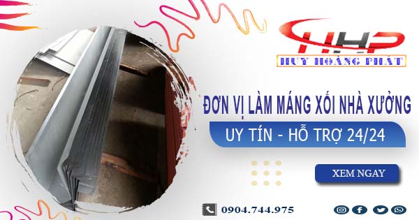 Đơn vị làm máng xối nhà xưởng tại Quận 5【Chỉ 199.OOO₫】