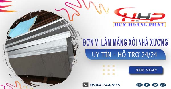 Đơn vị làm máng xối nhà xưởng tại Thủ Dầu Một【Chỉ 199.OOO₫】